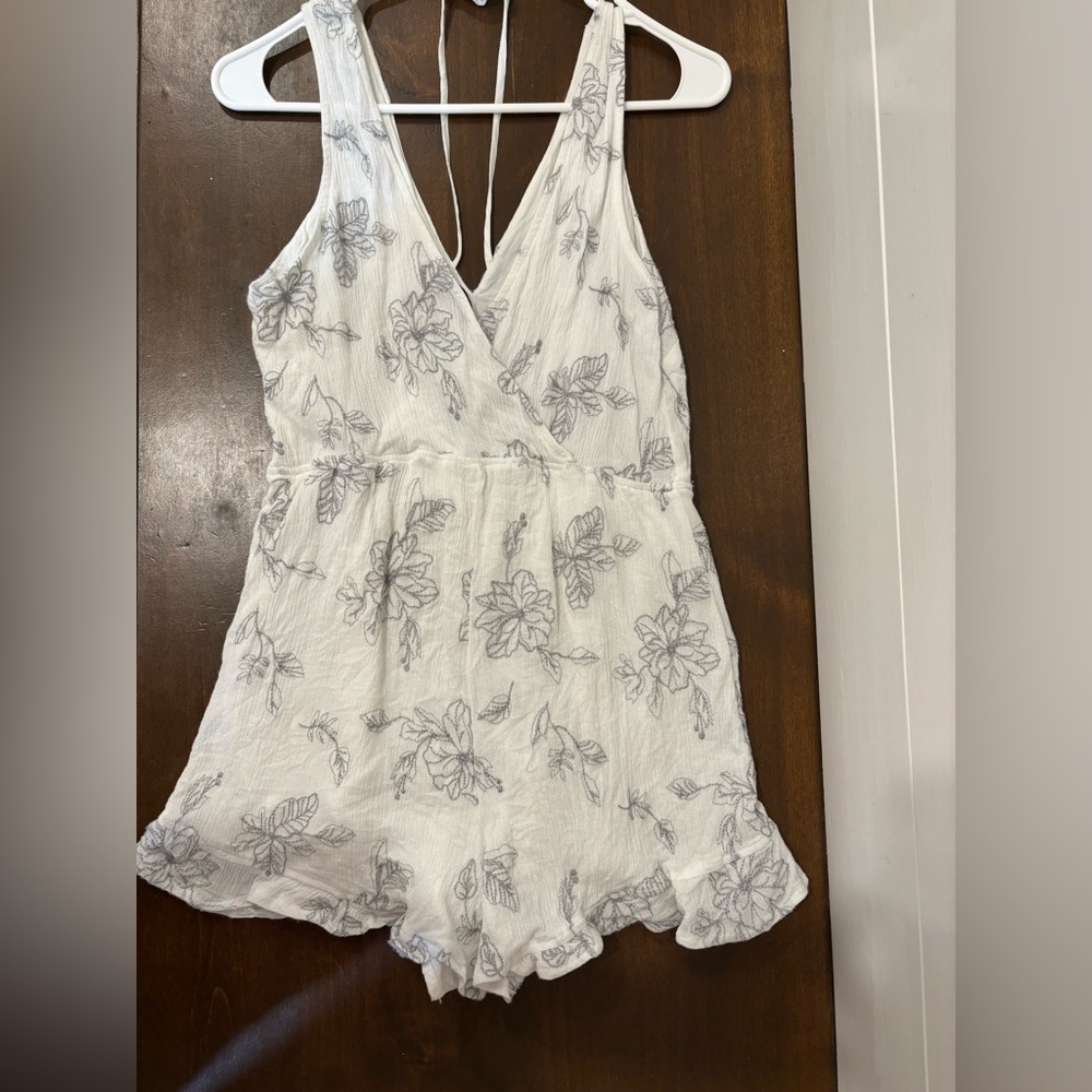 Lush white and gray romper - Picture 3 of 3